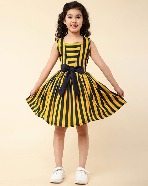 Girls 2024 mustard dress