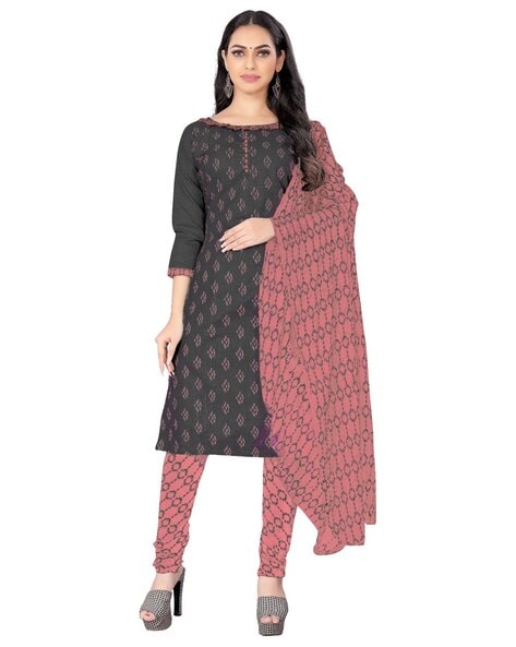 Buy Grey Dress Material for Women by MAROOSH Online Ajio