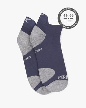 performax Cushioned-Heel Colourblock Ankle-Length Socks-picture-15