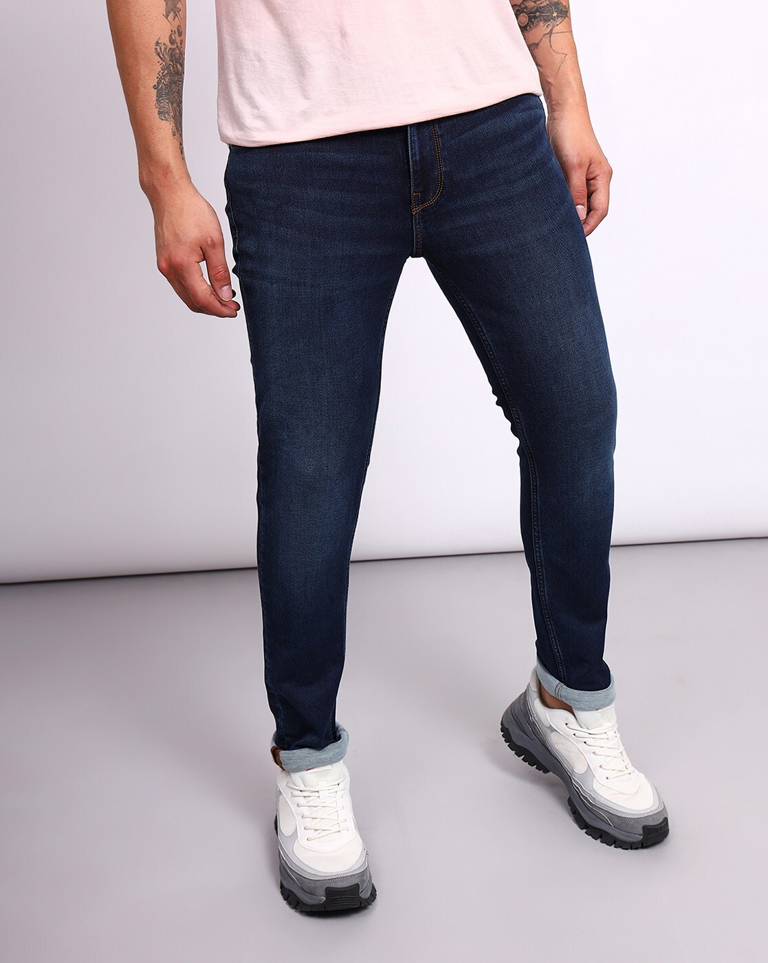 Vintage Slim Fit Skinny Jeans For Men In Light Blue With Elasticity And  Cool Hip Hop Denim Casual Joggers Pants From Fourforme, $18.55 | DHgate.Com