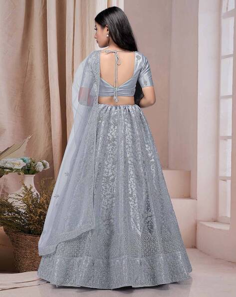 Grey choli hot sale