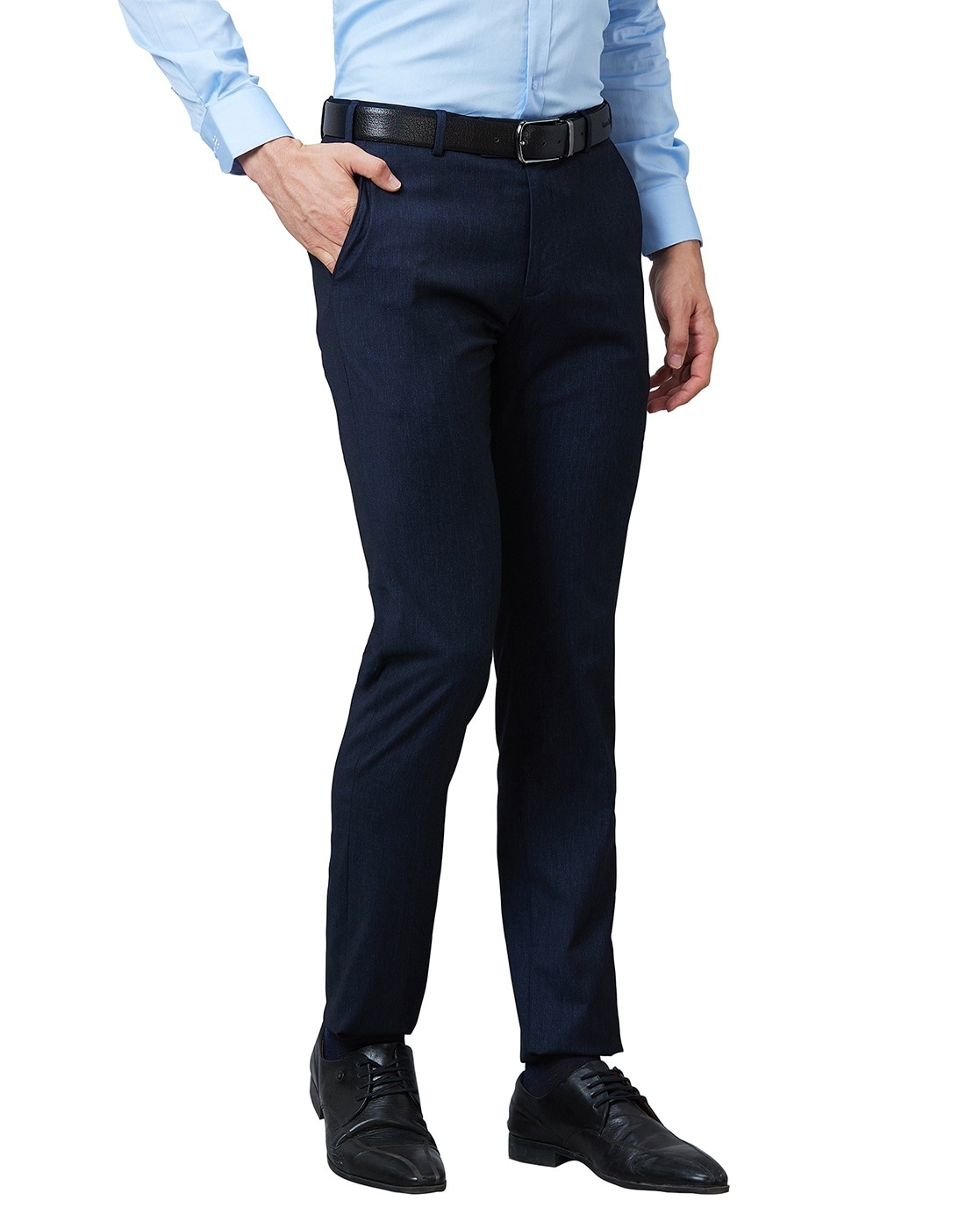 Buy Raymond Men Beige Slim Fit Solid Formal Trousers - Trousers for Men  8989535 | Myntra