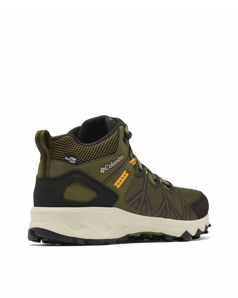 Men's green waterproof hiking shoes