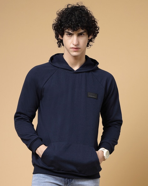 Oversized 2025 navy hoodie