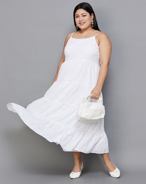Shop for White & Cream | Dresses | Fashion | Curvissa Plus Size