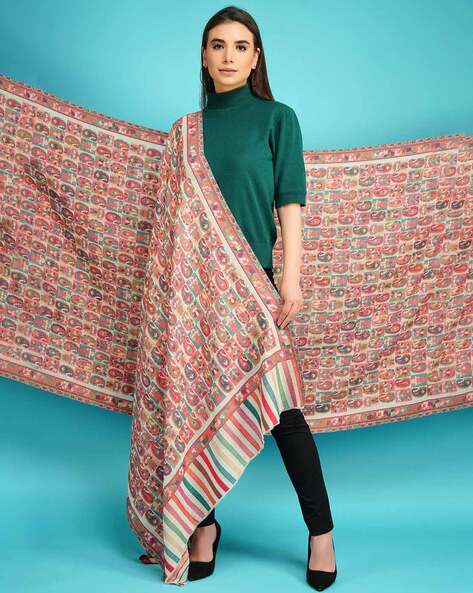 Paisley Print Cashmere Wool Shawl Price in India