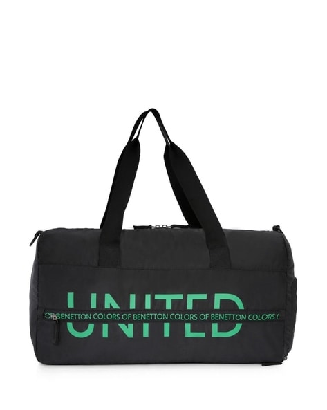 Buy United Colors Of Benetton Vivid 26cm Gym Bag Duffel for Unisex -  Grey+Black at Amazon.in