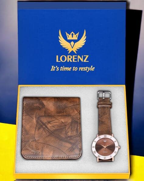 LORENZ CM-3092WL-56 Analogue Watch with Wallet