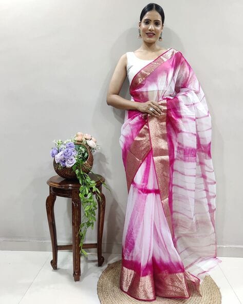 Organza kanjeevaram outlet sarees