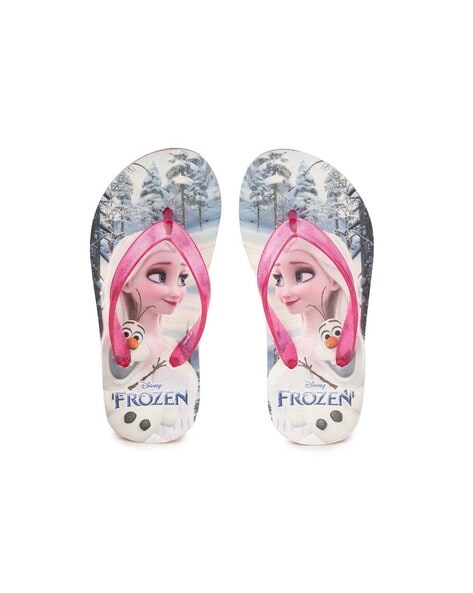 Girls best sale frozen slippers