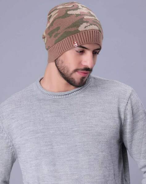 Bharatasya Beanie Mens White Beanie Hat Buy BHARATASYA Cotton Blue