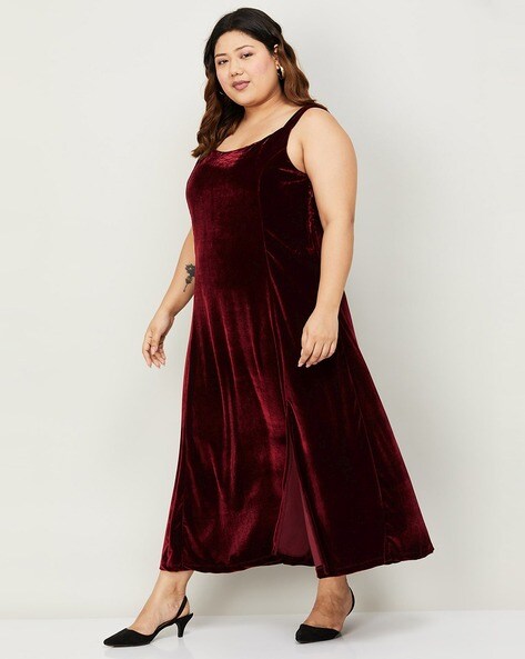 Buy Wine Dresses for Women by Nexus by lifestyle Online