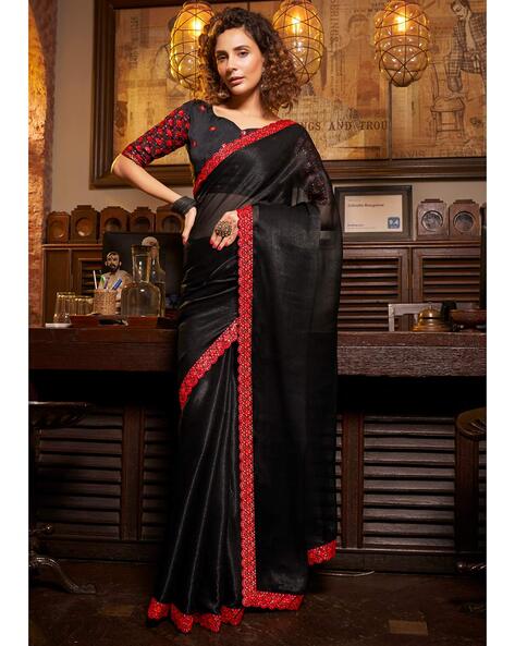 Black Designer Saree