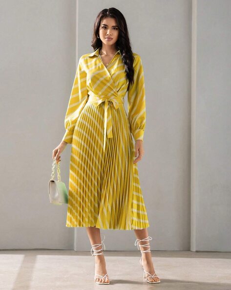 Stripes A-line Dress
