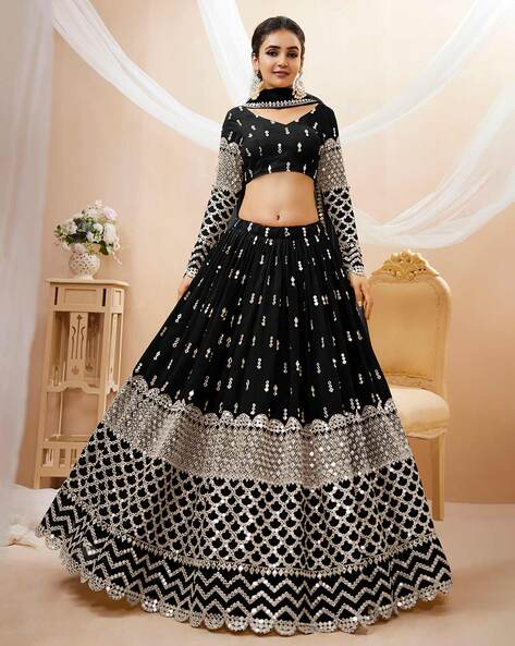 Black lehenga choli dupatta Indian designer lehenga custom stiched made to  order for women exclus… | Indian fashion dresses, Indian designer outfits,  Lehnga designs