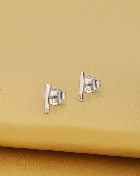 Carlton London Sterling Silver Stud Earrings