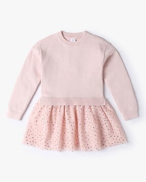 gap kids Girls Round-Neck Fit & Flare Sweter Dress-picture-40