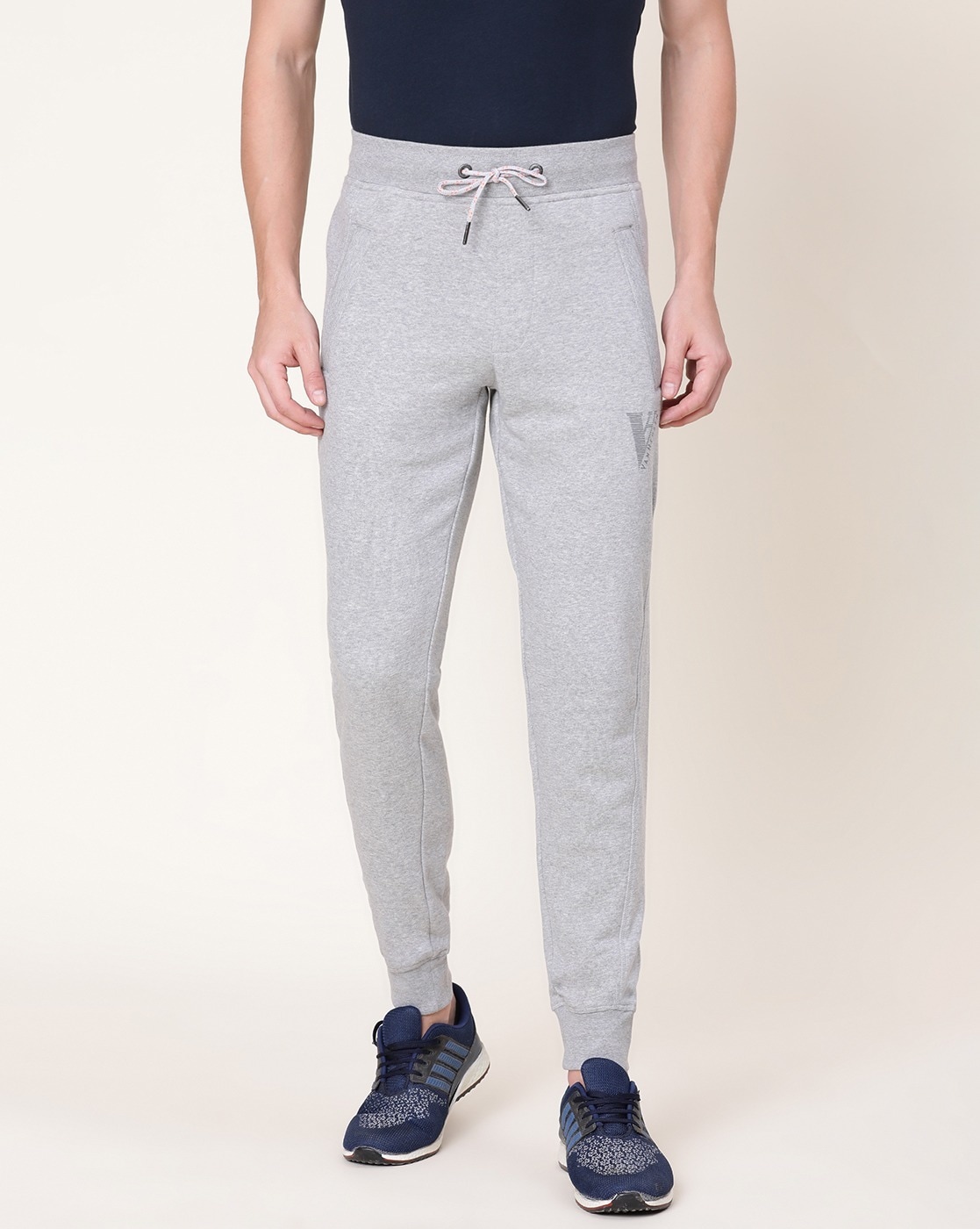 Buy Van Heusen Men Super Combed Cotton Solid Track Pants Online