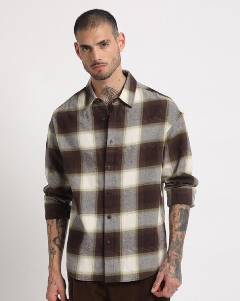 Buy Brown Shirts for Men by THE BEAR HOUSE Online