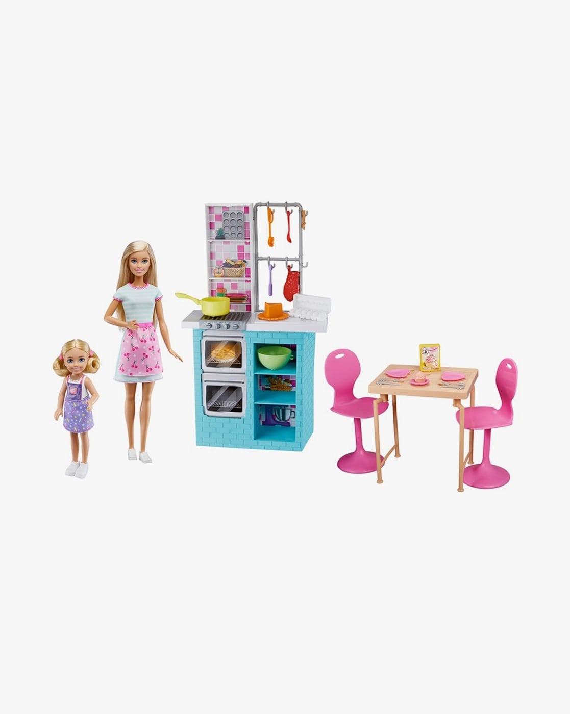 Barbie doll kitchen playset new arrivals