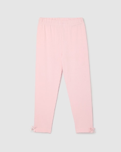 Buy Indian Flower Girls Pink Solid Legging Online at Best Prices in India -  JioMart.