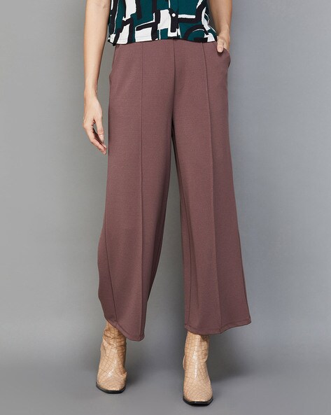 Relaxed Fit Pleat-Front Pants