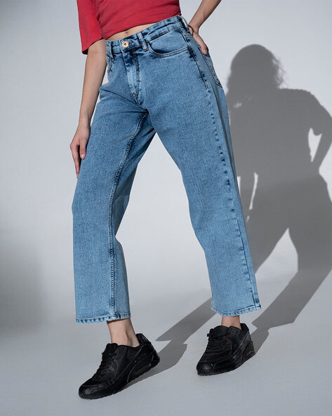 baggy jeans women ajio