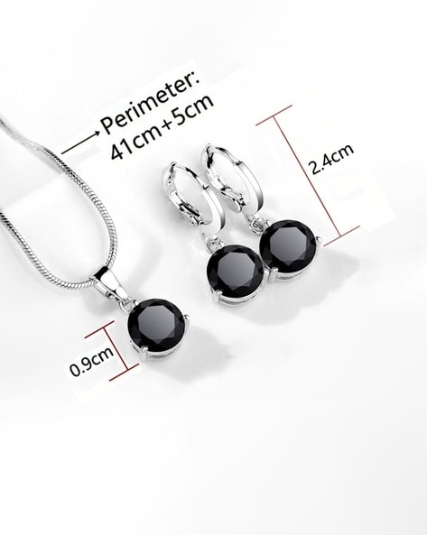 sales store‎ Argyle Egg Necklace Black Onyx And Rhinestone With Matching Earring  Set www.gacetaconstitucional.com.pe