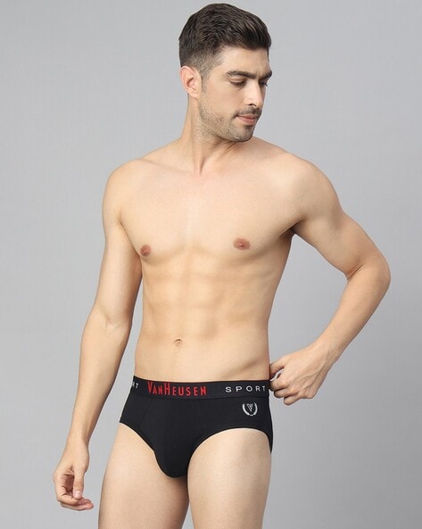 Buy Black Briefs for Men by VAN HEUSEN Online