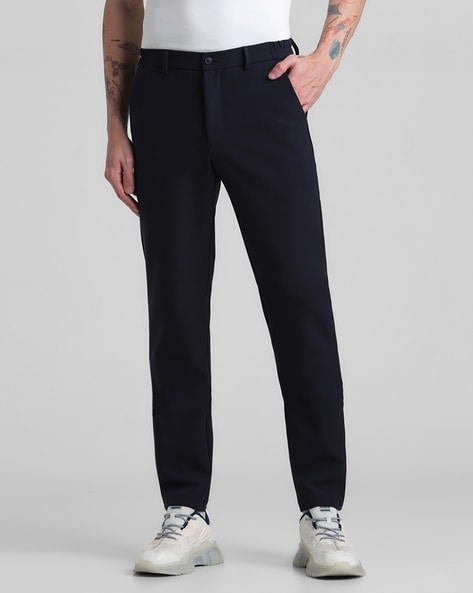 Buy Navy blue Trousers & Pants for Men by Jack & Jones Online