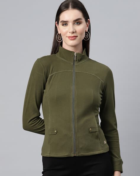 Women's Jacket Navy Green The Roadster Lifestyle Women Olive
