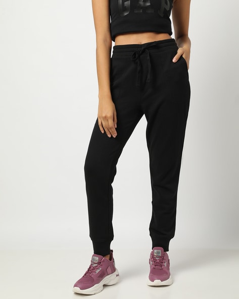 Trackpants: Shop Women Navy Blue::White Cotton Trackpants Online | Cliths