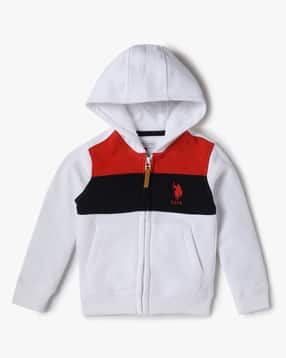 u.s. polo assn. Boys Colourblock Regular Fit Hoodie-picture-29