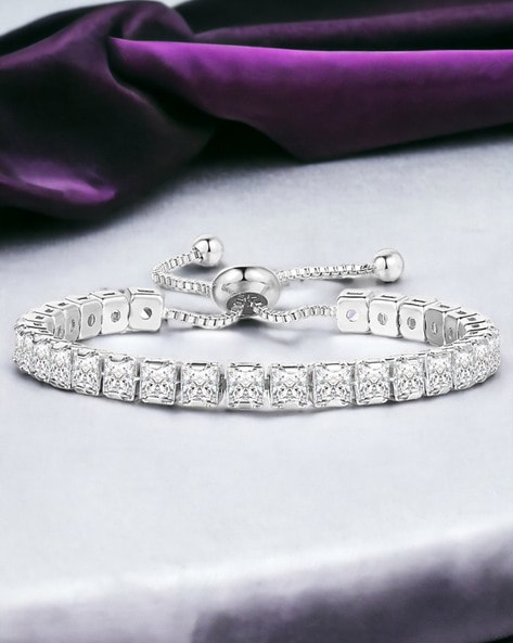 Buy Silver-Toned Bracelets & Bangles for Women by TRINK Online | Ajio.com