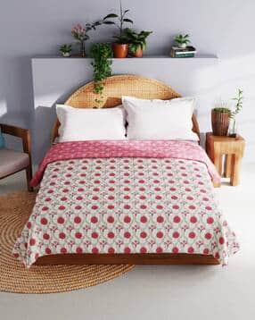 bianca 150 GSM Floral Print Muslin Cotton Double Dohar-picture-22