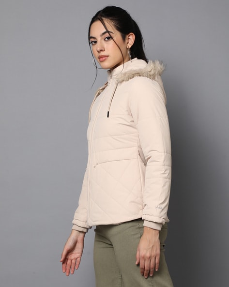 Parka regular fit beige