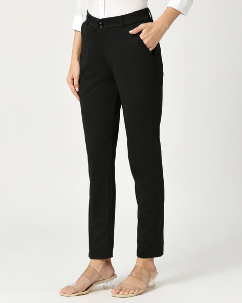 Everyday Ponte Slim Leg Trouser - Black | very.co.uk