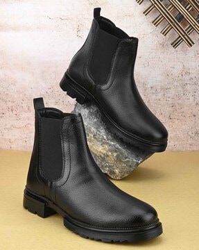 Mens Black Boot at Rs 2299/pair, Gents leather Boots in Balotra