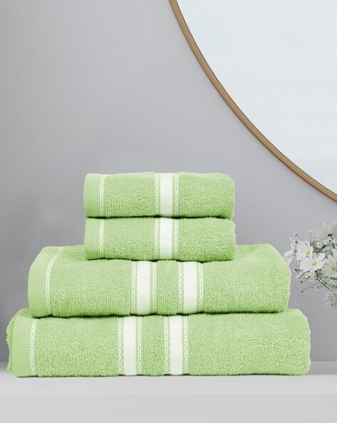 Buy Green Towels & Bath Robes for Home & Kitchen by STELLAR HOME Online