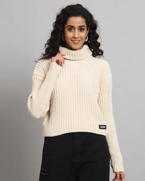 Buy Cream Sweaters Cardigans for Women by Broowl Online