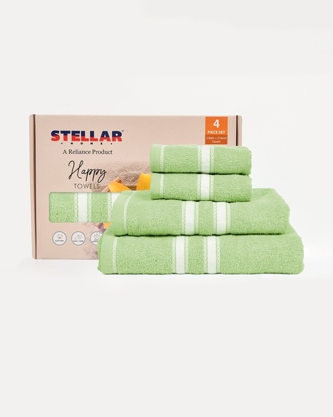 Buy Green Towels & Bath Robes for Home & Kitchen by STELLAR HOME Online