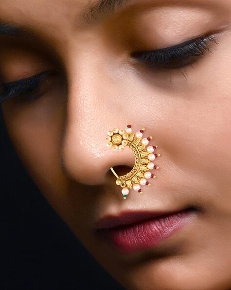 Indian Screw Nose Rings Nose Piercing Jewelry - China Nose Ring and Body  Jewelry price | Made-in-China.com