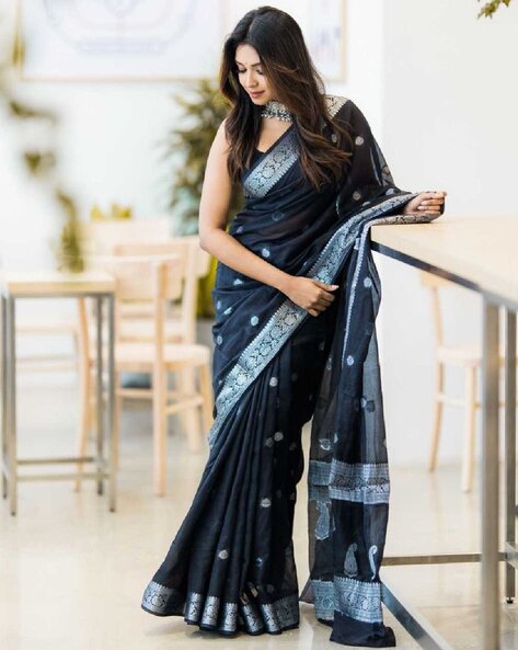 Buy ETHNIC YARD Universal Georgette Party Wear Saree With Blouse at 71%  off. |Paytm Mall