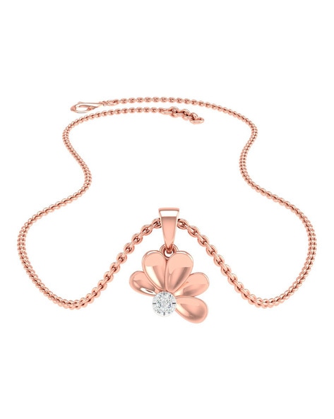 Shop flower design 925 silver necklaces with chain online