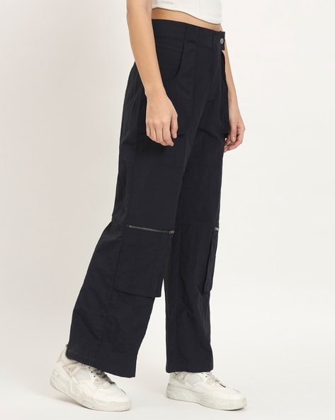 Women Velour Wide-Leg Joggers