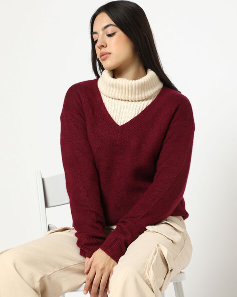 Gap v shop neck jumper