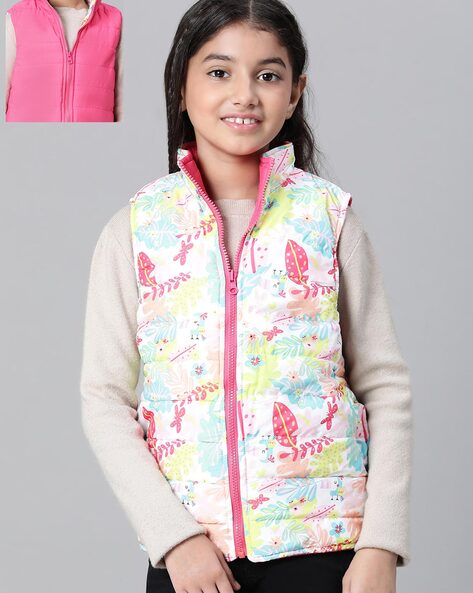 Oxolloxo Girls Reversible Puffer Jacket