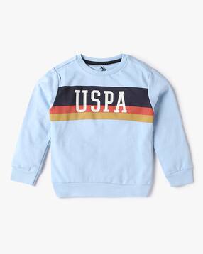Boys Logo Print Regular Fit Sweatshirt-image-29