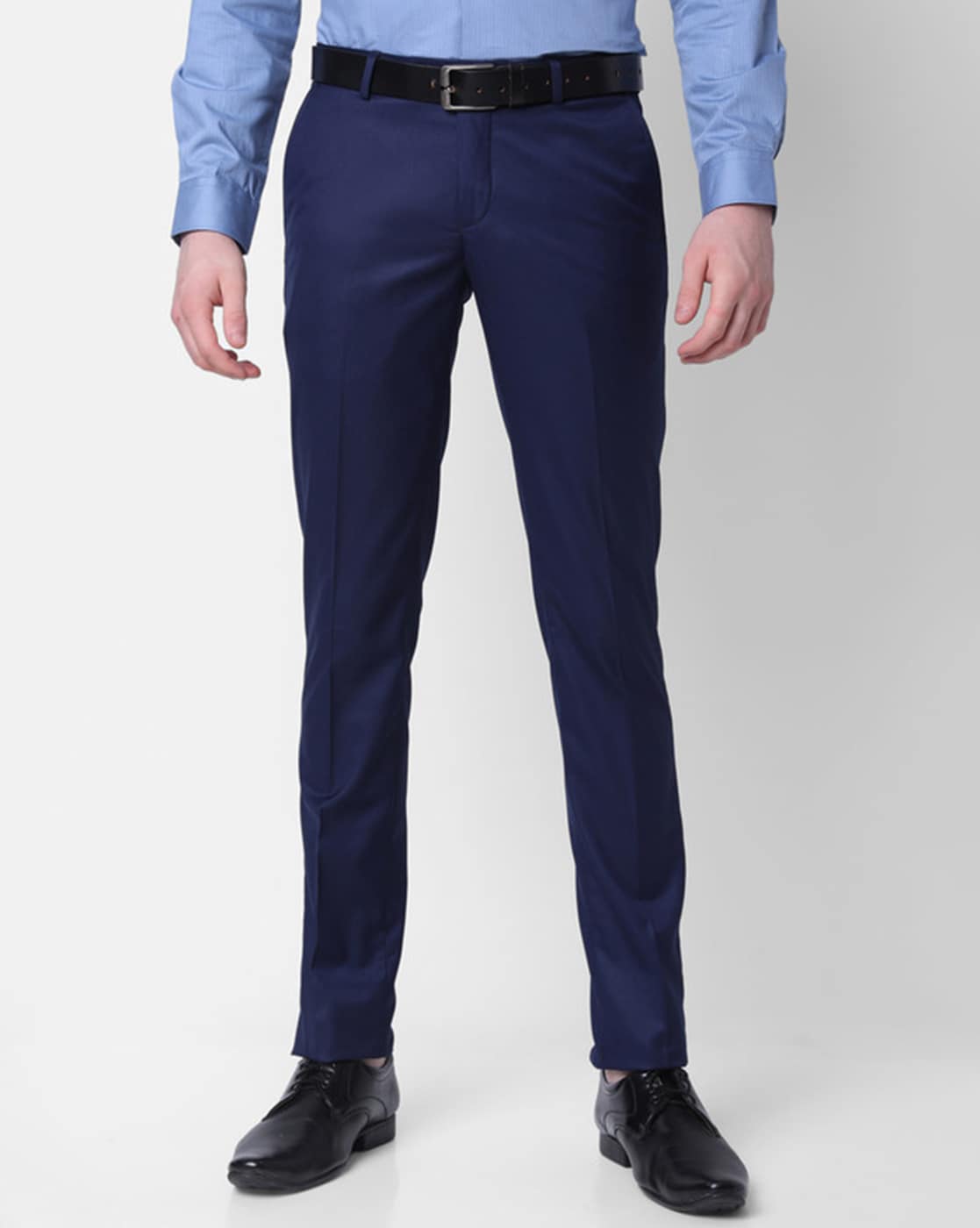 Buy Blue Formal Trousers Online in India at Best Price - Westside