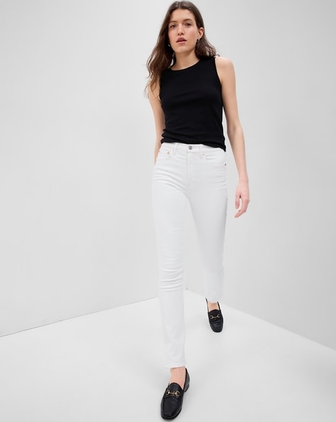 Gap white 2025 skinny jeans